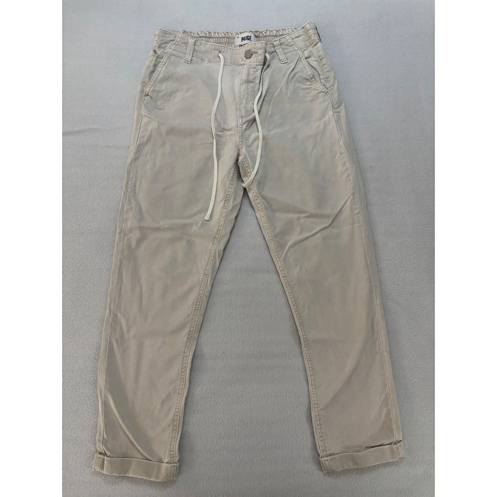 Paige Christy Drawstring Jogger Pants Sand Beige Size 29 5659G42-8093